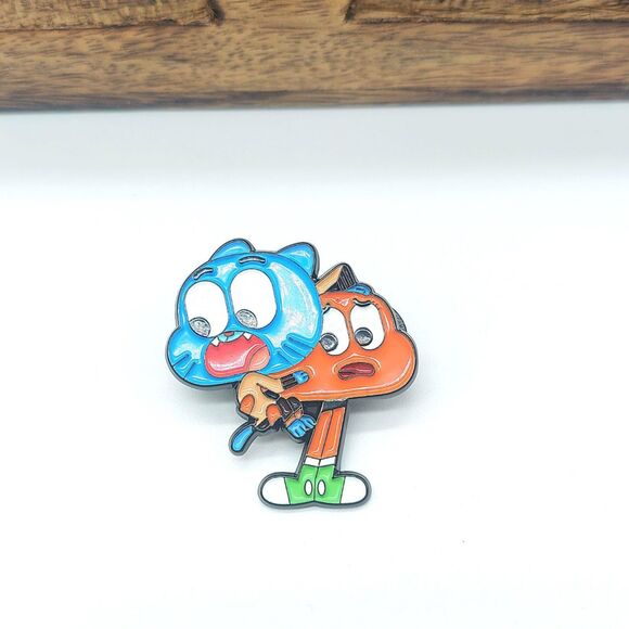 Amazing World of Gumball Pin Darwin Anime Enamel Pin - Picture 1 of 3